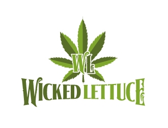 Wicked Lettuce logo design by ElonStark