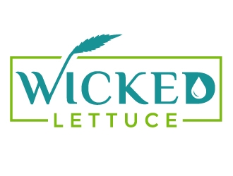 Wicked Lettuce logo design by MonkDesign