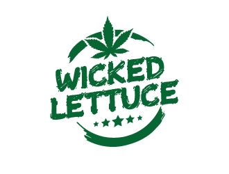 Wicked Lettuce logo design by azure