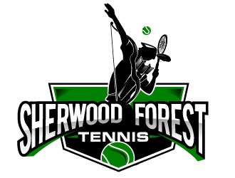 Sherwood Forest tennis logo design by Suvendu