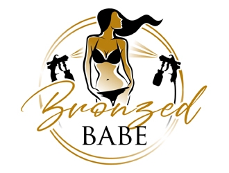 Bronzed Babe  logo design by MAXR