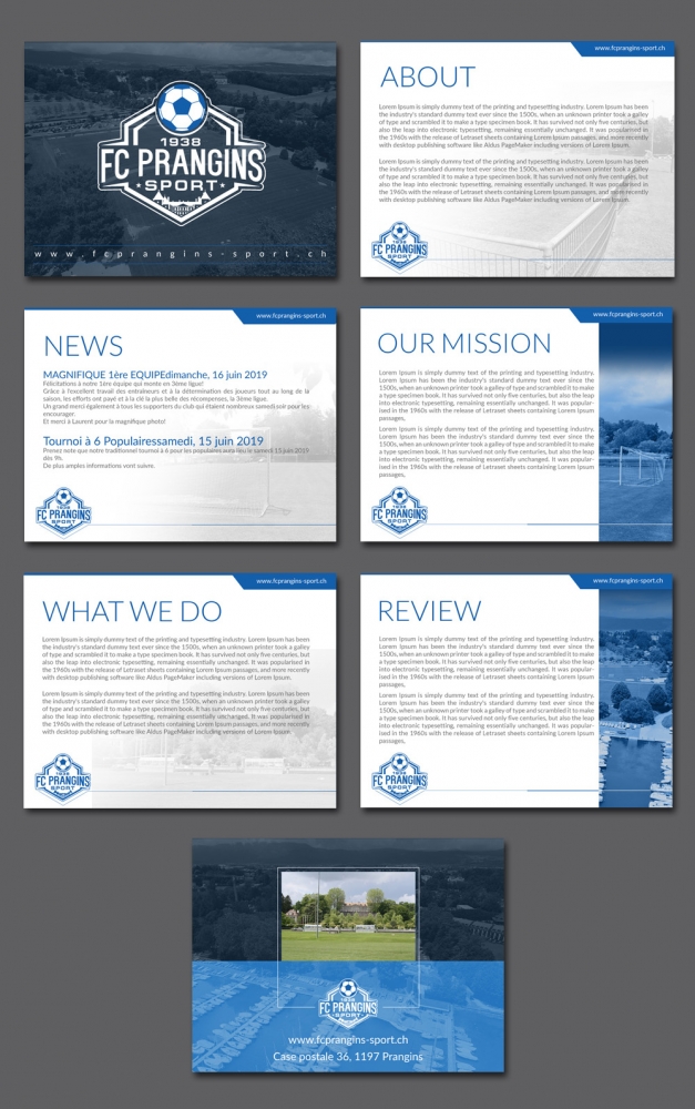 FC Prangins Sport logo design by DreamLogoDesign