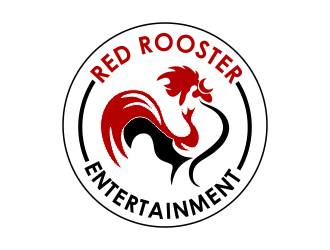Red Rooster Entertainment logo design by giphone