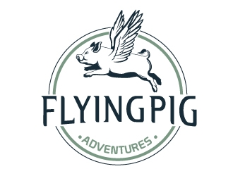 Flying Pig Adventures logo design by logoguy