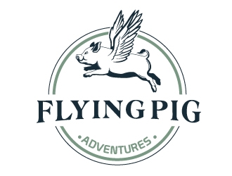 Flying Pig Adventures logo design by logoguy