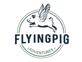 Flying Pig Adventures logo design by logoguy