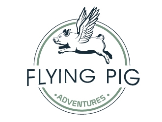 Flying Pig Adventures logo design by logoguy