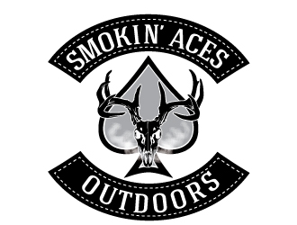 Smokin’ Aces Outdoors logo design by logoguy