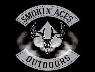 Smokin’ Aces Outdoors logo design by logoguy
