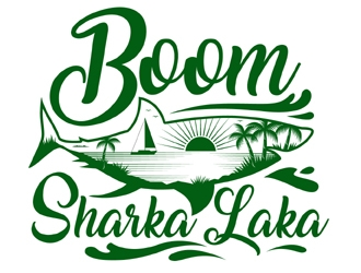 Boom Sharkalaka  logo design by MAXR