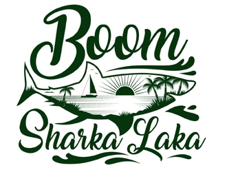 Boom Sharkalaka  logo design by MAXR