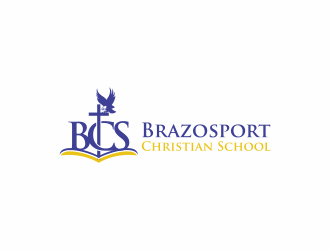 Brazosport Christian School logo design by DelvinaArt