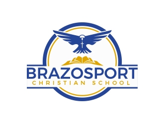 Brazosport Christian School logo design by MarkindDesign