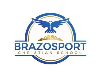 Brazosport Christian School logo design by MarkindDesign