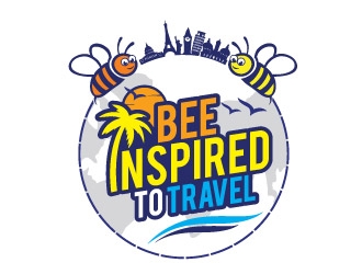 Bee inspired to travel logo design by REDCROW