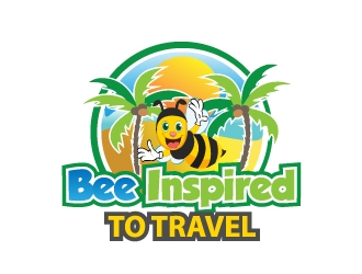 Bee inspired to travel logo design by samuraiXcreations