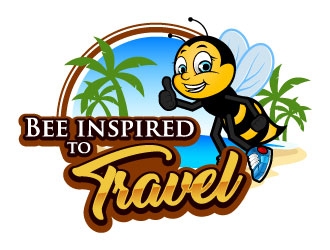 Bee inspired to travel logo design by daywalker