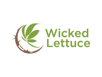 Wicked Lettuce logo design by Mirza