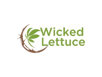Wicked Lettuce logo design by Mirza