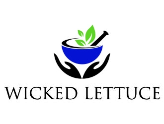 Wicked Lettuce logo design by jetzu