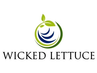 Wicked Lettuce logo design by jetzu