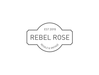 Rebel Rose - Resale & Vintage logo design by R-art