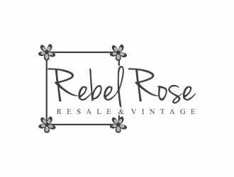 Rebel Rose - Resale & Vintage logo design by santrie