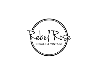 Rebel Rose - Resale & Vintage logo design by johana