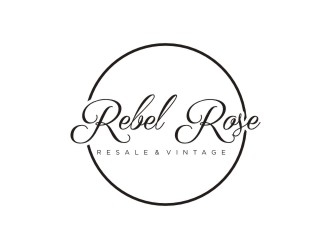 Rebel Rose - Resale & Vintage logo design by sabyan