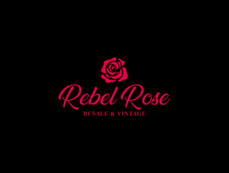 Rebel Rose - Resale & Vintage logo design by kaylee