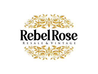Rebel Rose - Resale & Vintage logo design by AisRafa