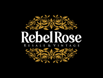Rebel Rose - Resale & Vintage logo design by AisRafa