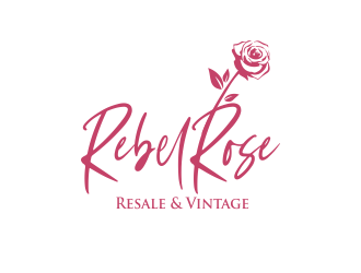 Rebel Rose - Resale & Vintage logo design by AisRafa