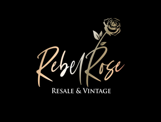 Rebel Rose - Resale & Vintage logo design by AisRafa