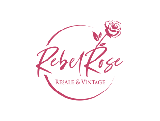 Rebel Rose - Resale & Vintage logo design by AisRafa