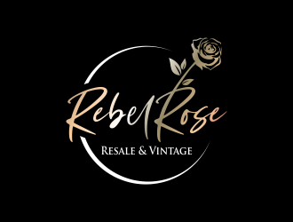 Rebel Rose - Resale & Vintage logo design by AisRafa