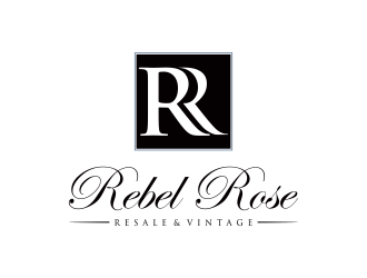 Rebel Rose - Resale & Vintage logo design by cahyobragas