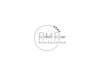 Rebel Rose - Resale & Vintage logo design by haidar