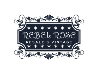 Rebel Rose - Resale & Vintage logo design by KDesigns