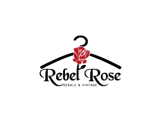 Rebel Rose - Resale & Vintage logo design by MUSANG