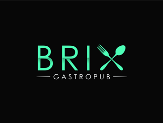 Brix Gastropub logo design by ndaru