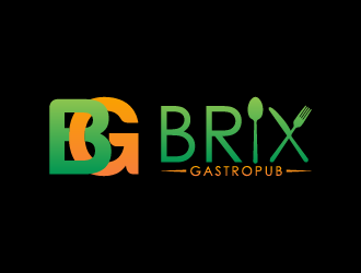 Brix Gastropub logo design by BrightARTS