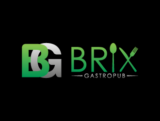 Brix Gastropub logo design by BrightARTS