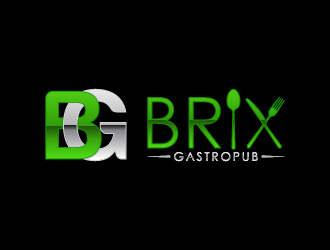 Brix Gastropub logo design by BrightARTS