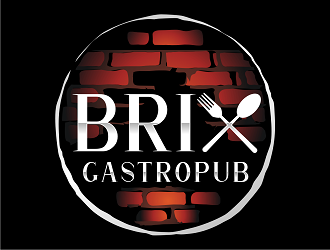 Brix Gastropub logo design by haze