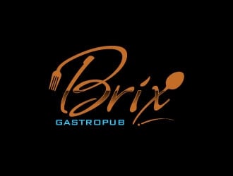 Brix Gastropub logo design by uttam