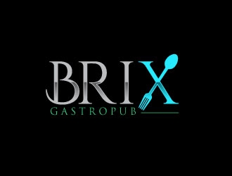 Brix Gastropub logo design by uttam