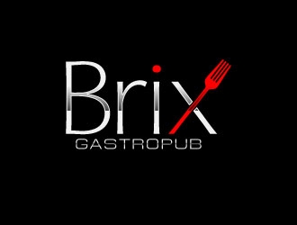 Brix Gastropub logo design by uttam