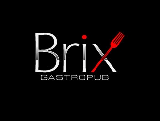 Brix Gastropub logo design by uttam