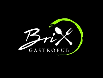 Brix Gastropub logo design by aura
